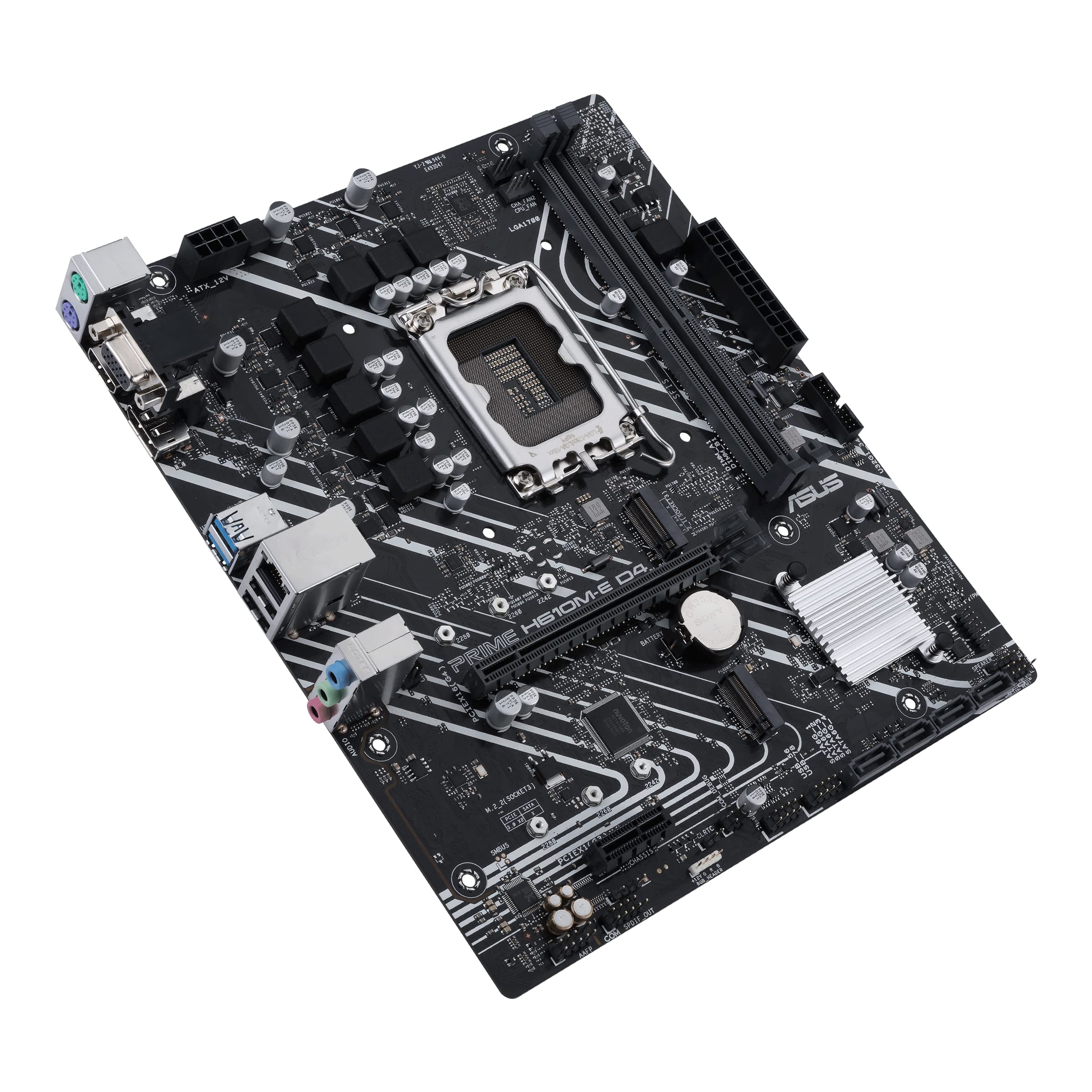 Asus Placa-mãe de desktop Prime H610M-E D4-CSM - Chipset Intel H610 - Imagem 2